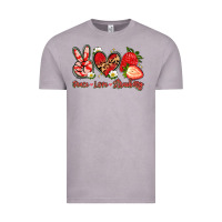 Vintage Zinc peace love strawberry Vintage Tee - Artiststas