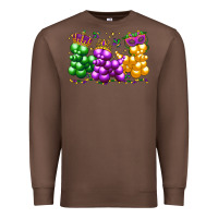 Chestnut mardi gras bead dogs Premium Sweatshirt - LillyAllenDesigns