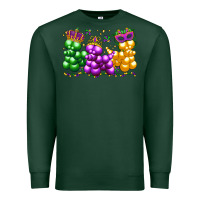 Sports Green mardi gras bead dogs Premium Sweatshirt - LillyAllenDesigns