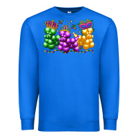 True Royal mardi gras bead dogs Premium Sweatshirt - LillyAllenDesigns