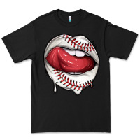 Black sports lips baseball Premium Tee - texasbilliewilder