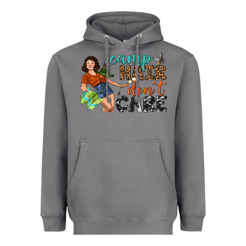 Camp Hair Don't Care Heavyweight Hoodie by BundleAndBundleShop | Teevron