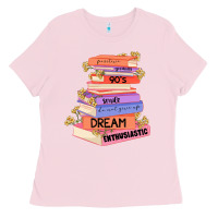 Bubblegum Pink booktroverts Ladies Tee - JahusDesignShop