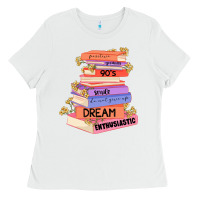 White booktroverts Ladies Tee - JahusDesignShop