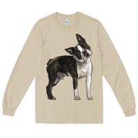 Mushroom Boston Terrier Long Sleeve Tee - LillyAllenDesigns