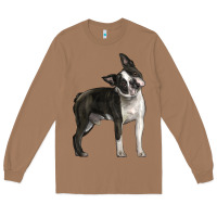 Toasted Coconut Boston Terrier Long Sleeve Tee - LillyAllenDesigns