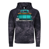 Cloud Black western truck back view Vintage Hoodie - FaDigitalArtStudio