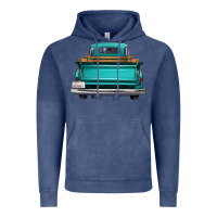 Western Truck Back View Vintage Hoodie | Teevron