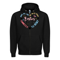 Black besties will always be Zipper Hoodie - MaliasSmallBusiness