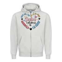 Dove Grey besties will always be Zipper Hoodie - MaliasSmallBusiness