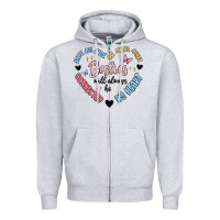 Heather Grey besties will always be Zipper Hoodie - MaliasSmallBusiness
