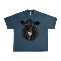 Midnight Navy black angus Urban Heavy Tee - JahusDesignShop