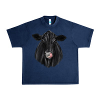 Navy black angus Urban Heavy Tee - JahusDesignShop