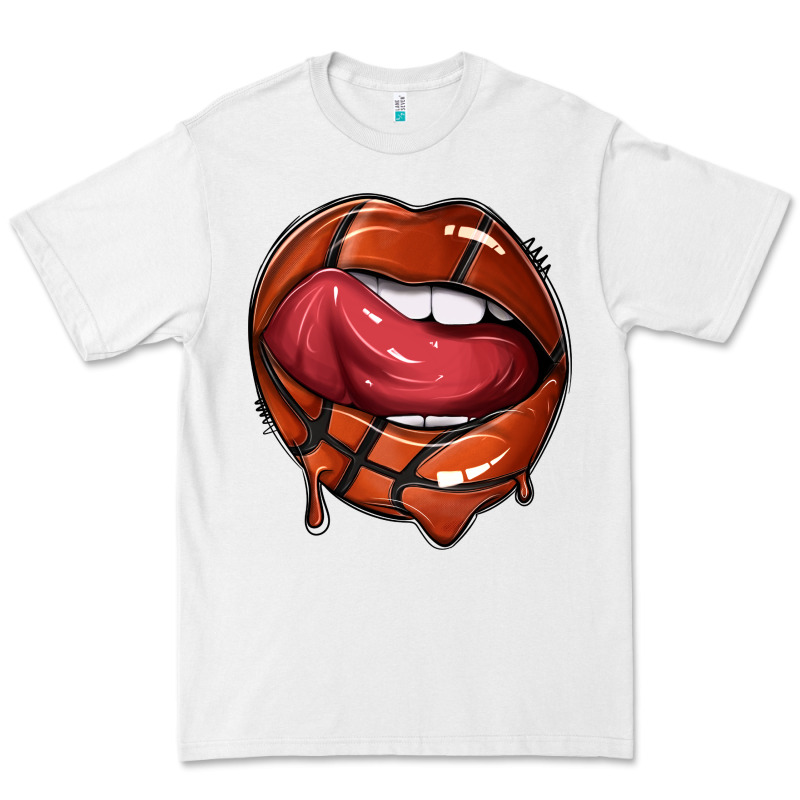 Sports Lips Basketball Premium Tee by texasbilliewilder | Teevron