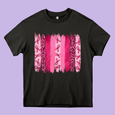 Heavy Core Tee Breast Cancer Brushstrokes