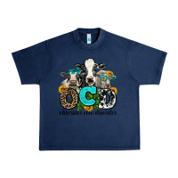 Navy ocd obsessive cow disorder Urban Heavy Tee - AdoDesignShop