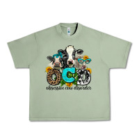 Oil Green ocd obsessive cow disorder Urban Heavy Tee - AdoDesignShop