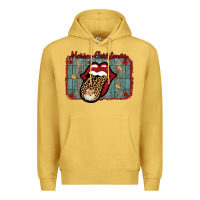 Antique Gold Merry Christmas Lips Santa Premium Hoodie - Bettercallsaul