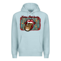 Blue Mist Merry Christmas Lips Santa Premium Hoodie - Bettercallsaul