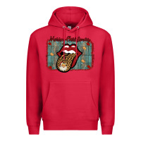 Cardinal Merry Christmas Lips Santa Premium Hoodie - Bettercallsaul