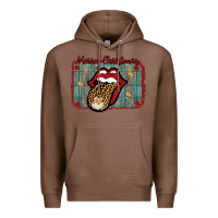 Chestnut Merry Christmas Lips Santa Premium Hoodie - Bettercallsaul