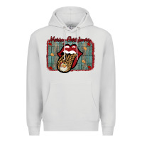 Dove Grey Merry Christmas Lips Santa Premium Hoodie - Bettercallsaul