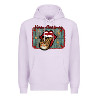 Lilac Merry Christmas Lips Santa Premium Hoodie - Bettercallsaul