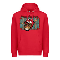 Red Merry Christmas Lips Santa Premium Hoodie - Bettercallsaul