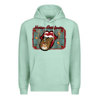 Seafoam Merry Christmas Lips Santa Premium Hoodie - Bettercallsaul