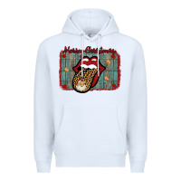 White Merry Christmas Lips Santa Premium Hoodie - Bettercallsaul