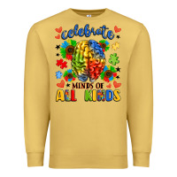 Antique Gold celebrate neurodiversity Premium Sweatshirt - LillyAllenDesigns