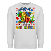 Dove Grey celebrate neurodiversity Premium Sweatshirt - LillyAllenDesigns