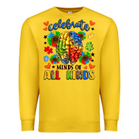 Lemon celebrate neurodiversity Premium Sweatshirt - LillyAllenDesigns