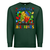 Sports Green celebrate neurodiversity Premium Sweatshirt - LillyAllenDesigns