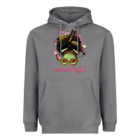 Storm Afro Messy Bun Cosmetologist Heavyweight Hoodie - BundleAndBundleShop