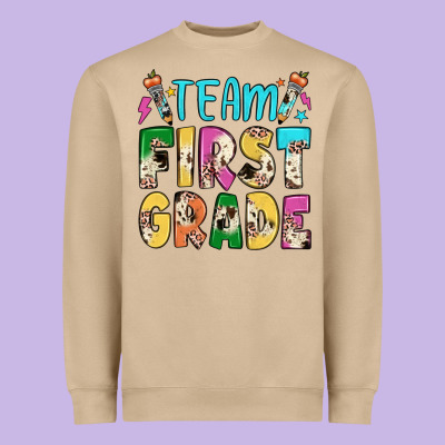 Team First Grade Heavyweight Sweatshirt Designed By Jahusdesignshop