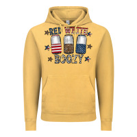 Vintage Mustard red white boozy Vintage Hoodie - CowhideDigitalArt