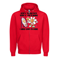 Red here's to another year of pretending i know what i Zipper Hoodie - MaliasSmallBusiness