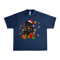 Navy black cat meowy christmas Urban Heavy Tee - AdoDesignShop