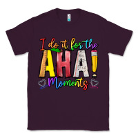 Plum IDiot Of The Aha Moments Classic Tee - CowhideDigitalArt