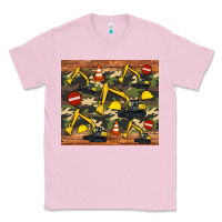 Bubblegum Pink excavator camouflage Classic Tee - Artiststas