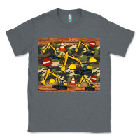 Charcoal Heather excavator camouflage Classic Tee - Artiststas