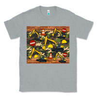Heather Grey excavator camouflage Classic Tee - Artiststas