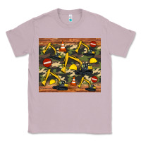 Lilac excavator camouflage Classic Tee - Artiststas