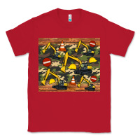 Red excavator camouflage Classic Tee - Artiststas