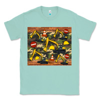 Seafoam excavator camouflage Classic Tee - Artiststas