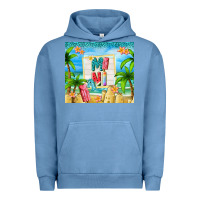 Pigment Pebble Blue summer mini Urban Hoodie - TumblerDesignByShophia