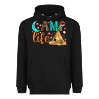 Black Camp Life Heavyweight Hoodie - BundleAndBundleShop