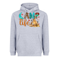 Heather Grey Camp Life Heavyweight Hoodie - BundleAndBundleShop