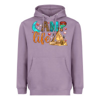 Lavender Camp Life Heavyweight Hoodie - BundleAndBundleShop